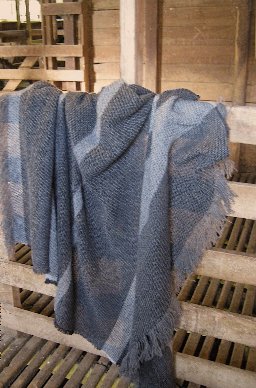 NZ Rugby Licensed BW Striped Merino Throw