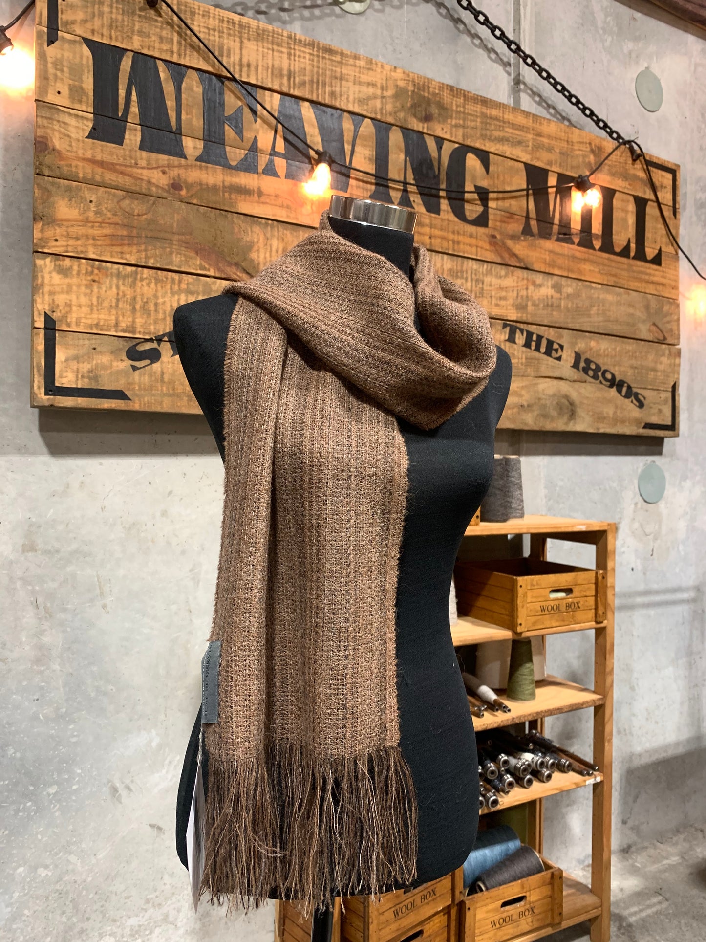 A3 Unisex Browns Weave Scarf