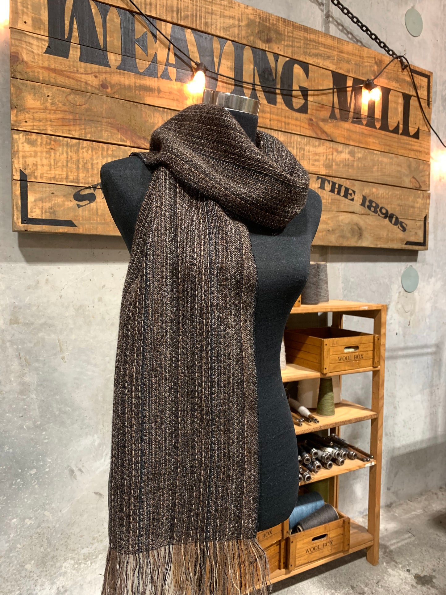 A3 Unisex Browns Weave Scarf