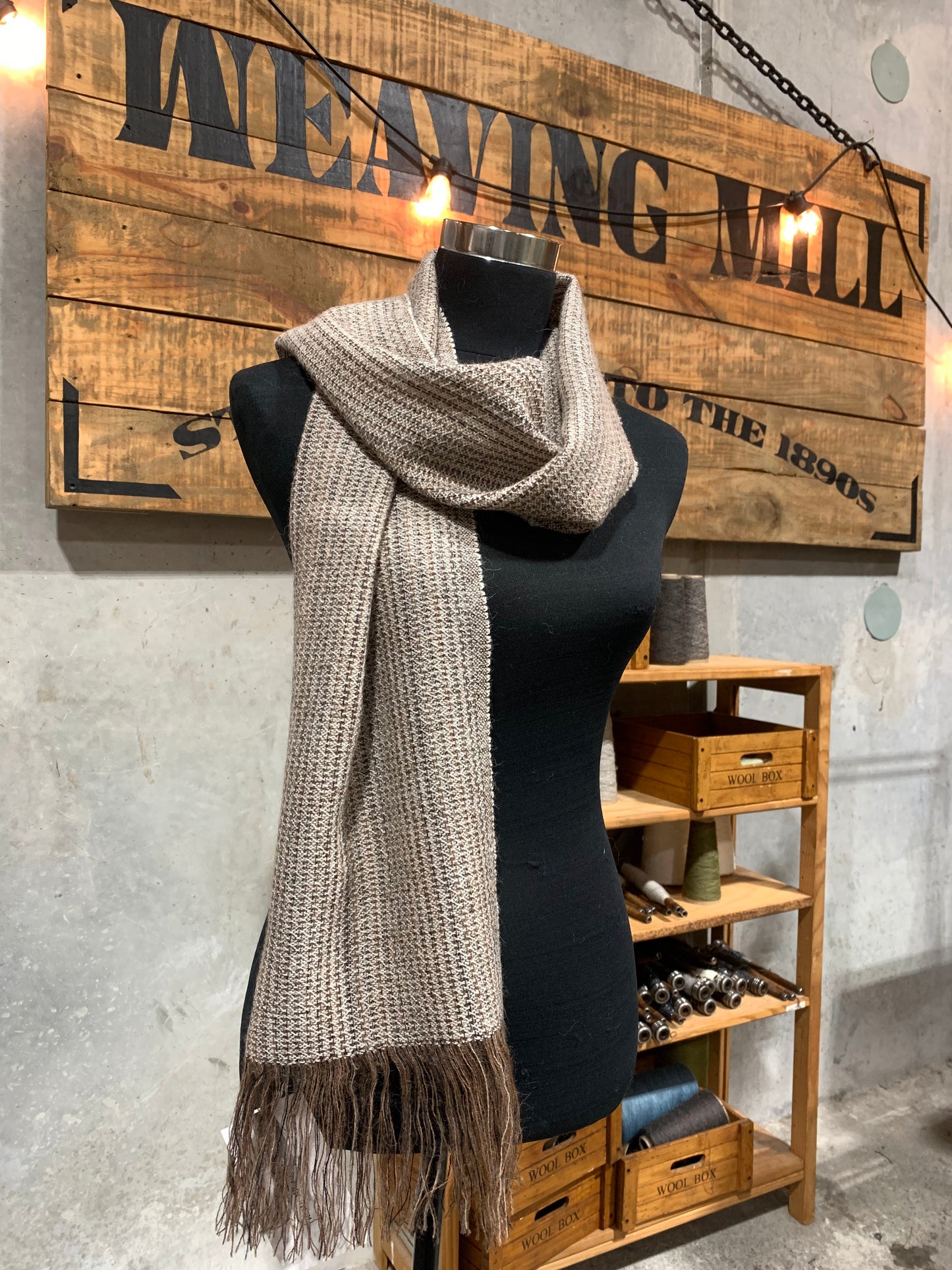 A3 Unisex Browns Weave Scarf