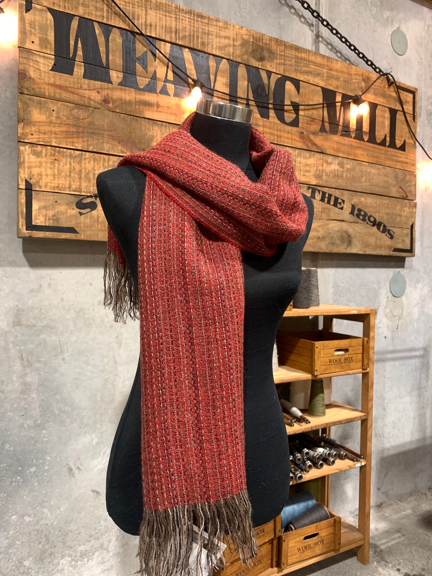 A3 Unisex Browns Weave Scarf