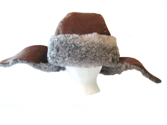 Authentic Bofur Leather Hand Crafted Pelt Hat