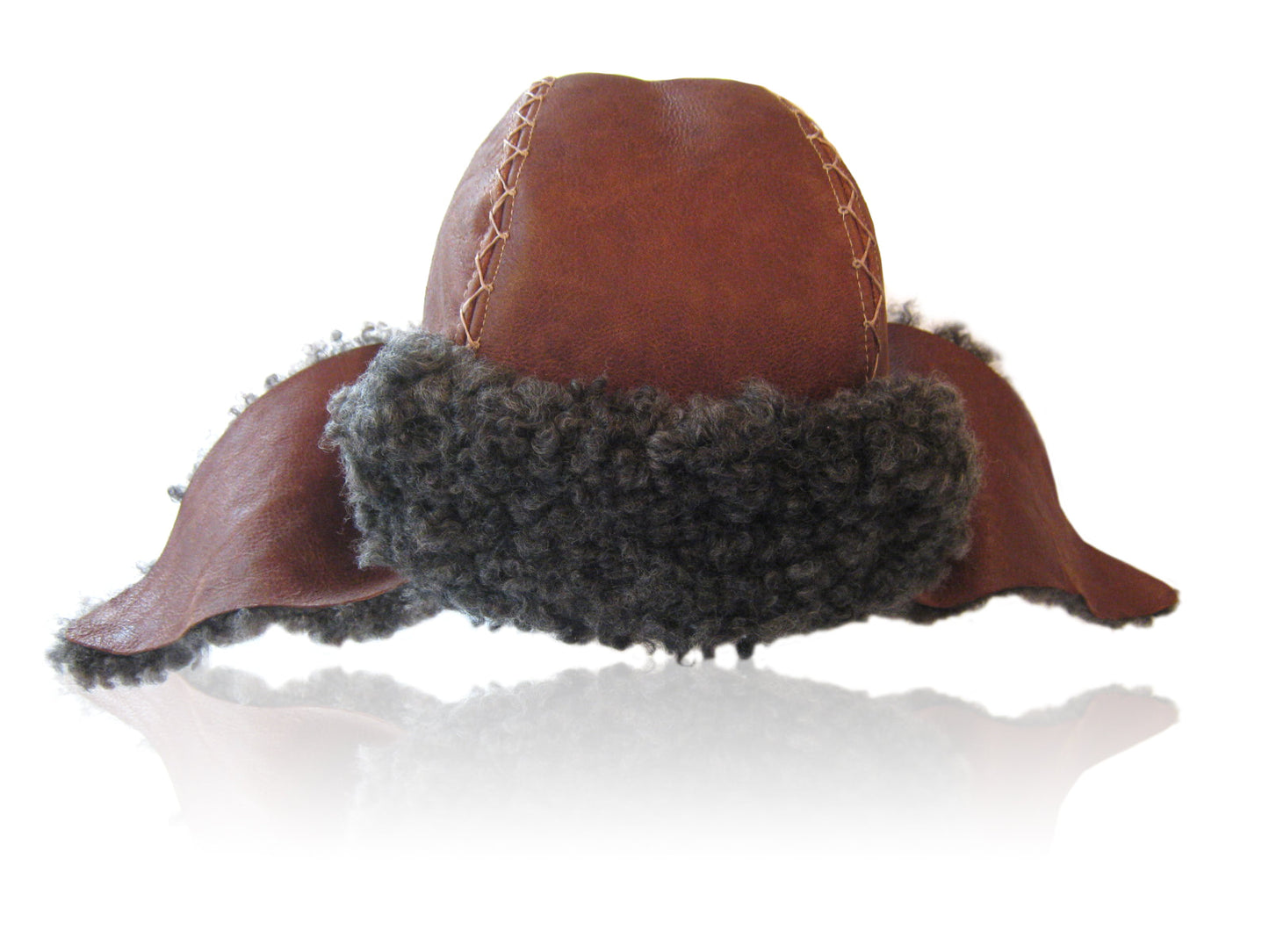 Authentic Bofur Leather Hand Crafted Pelt Hat