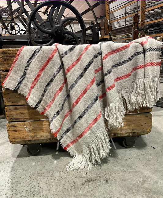 Carnival Striped BW Throws