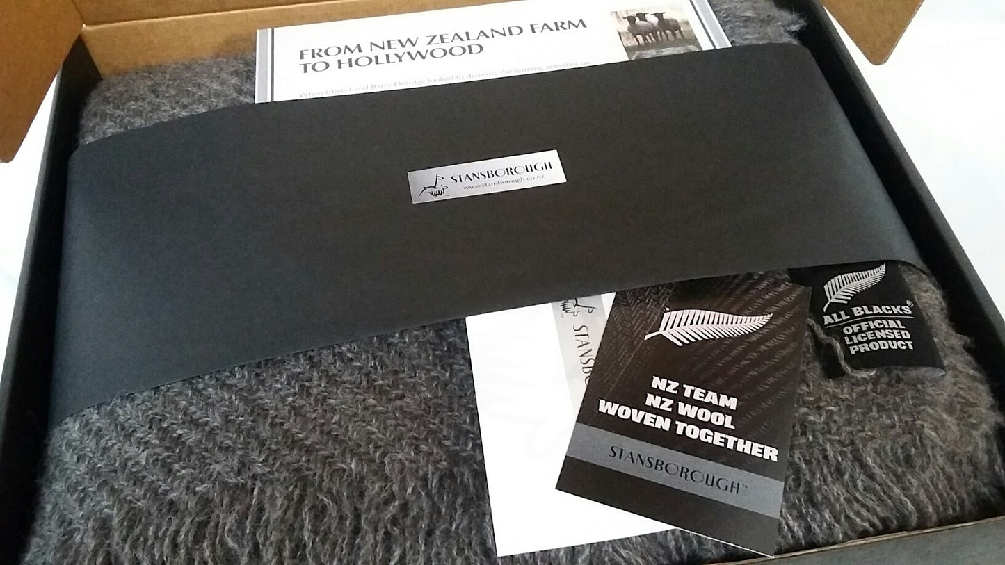 NZ Rugby Licensed Lambswool Throw