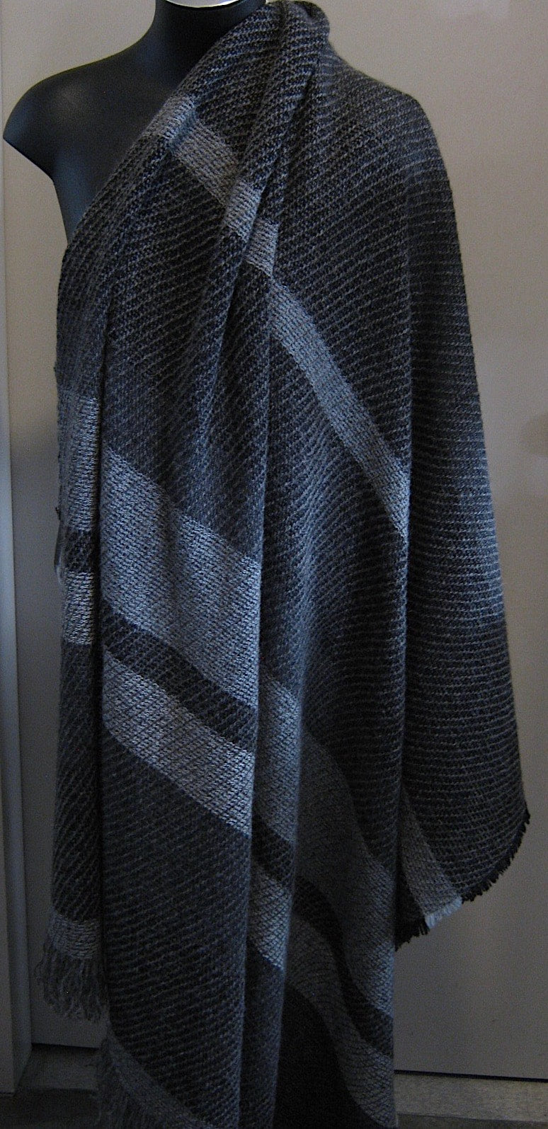 NZ Rugby Licensed BW Striped Merino Throw