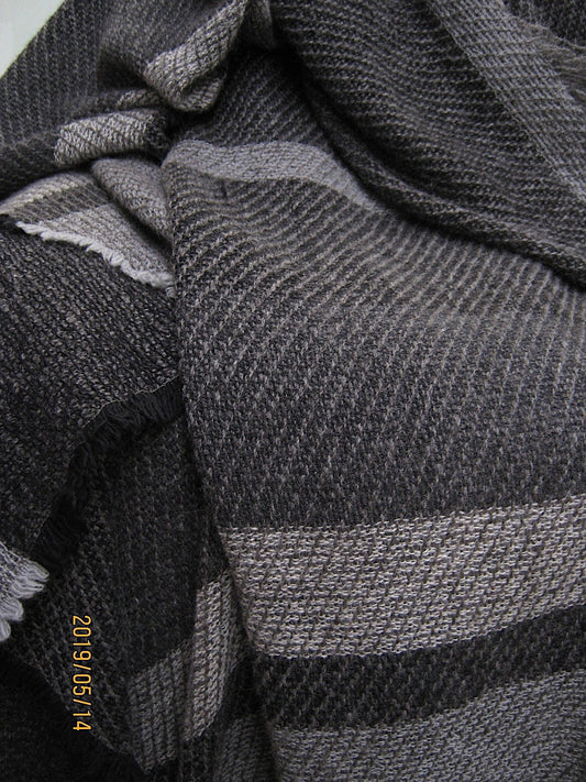 NZ Rugby Licensed BW Striped Merino Throw