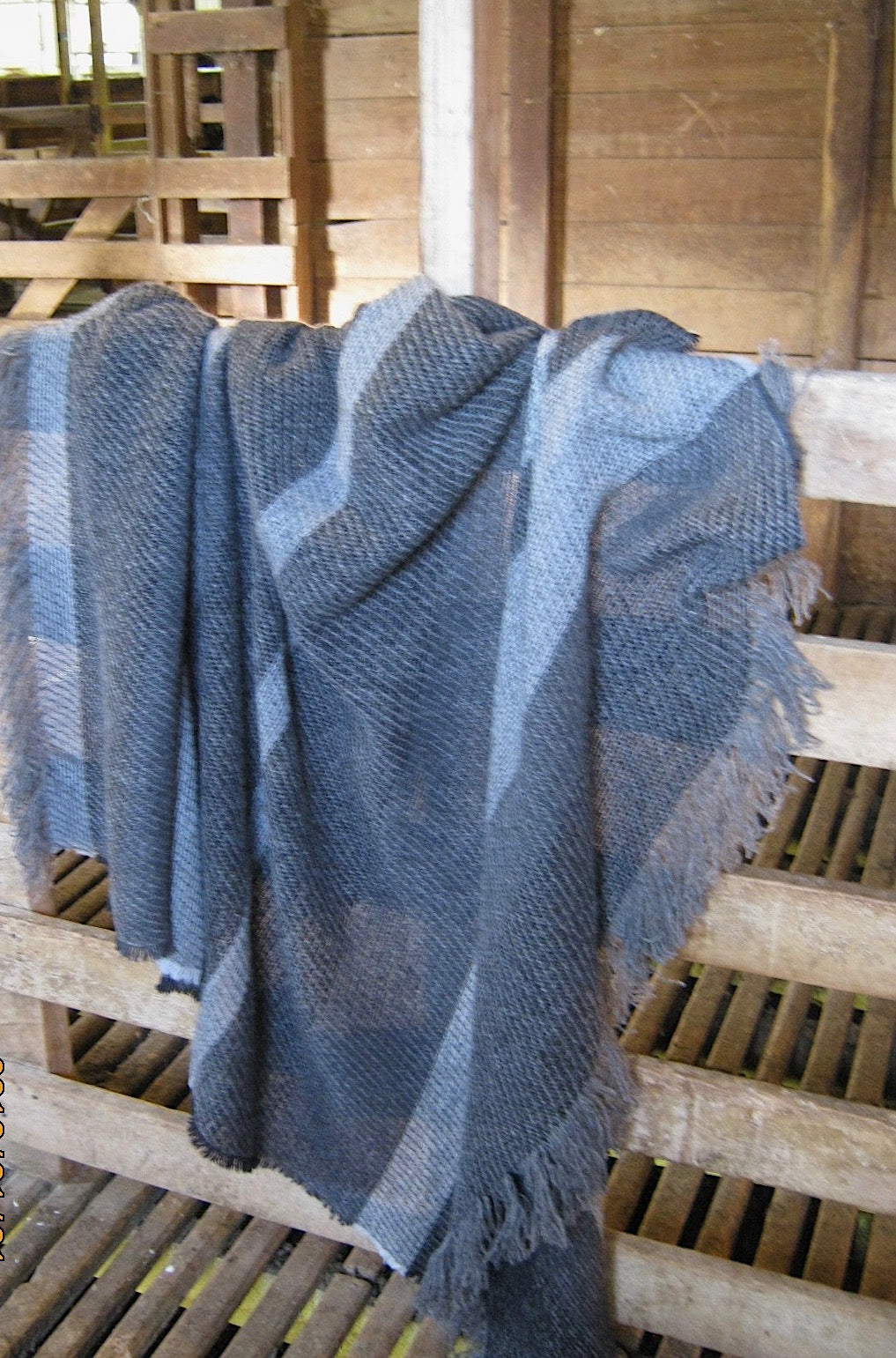 NZ Rugby Licensed BW Striped Merino Throw